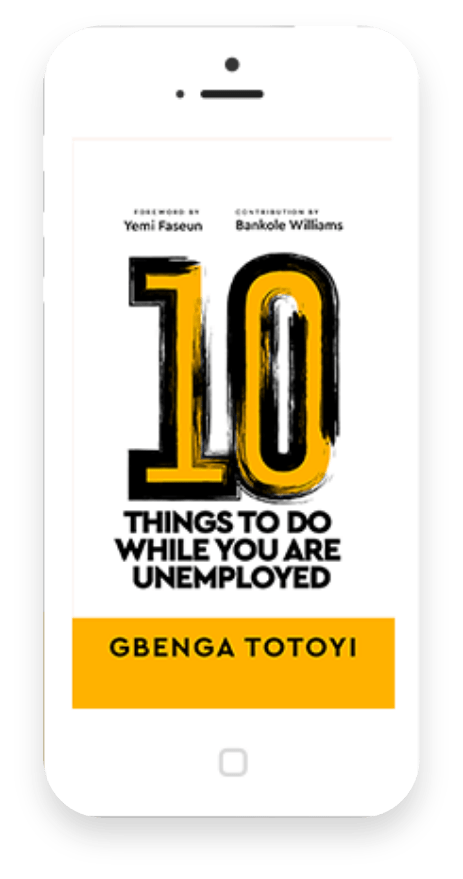 100 things to do while you are unemployed Phone Mockup